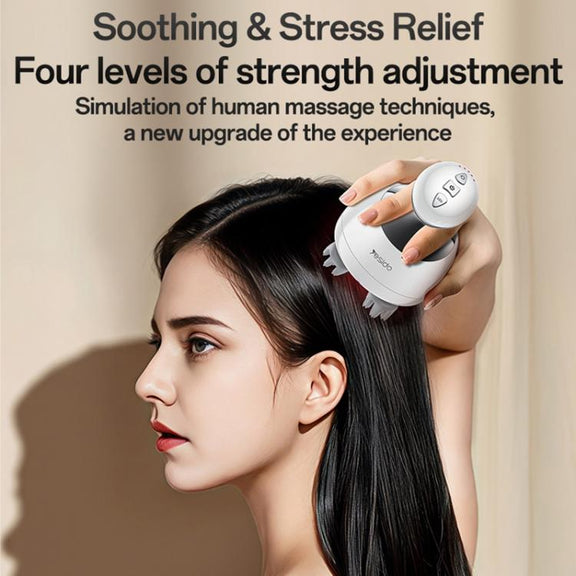 Yesido MG12 IPX7 Water-resistant Intelligent Head Massager Care Instrument(White)