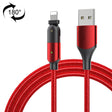 FXCL-WY09 2.4A USB to 8 Pin 180 Degree Rotating Elbow Charging Cable, Length:1.2m(Red) - Normal Style Cable by PMC TechLife | Online Shopping South Africa | PMC TechLife | Buy Now Pay Later Mobicred