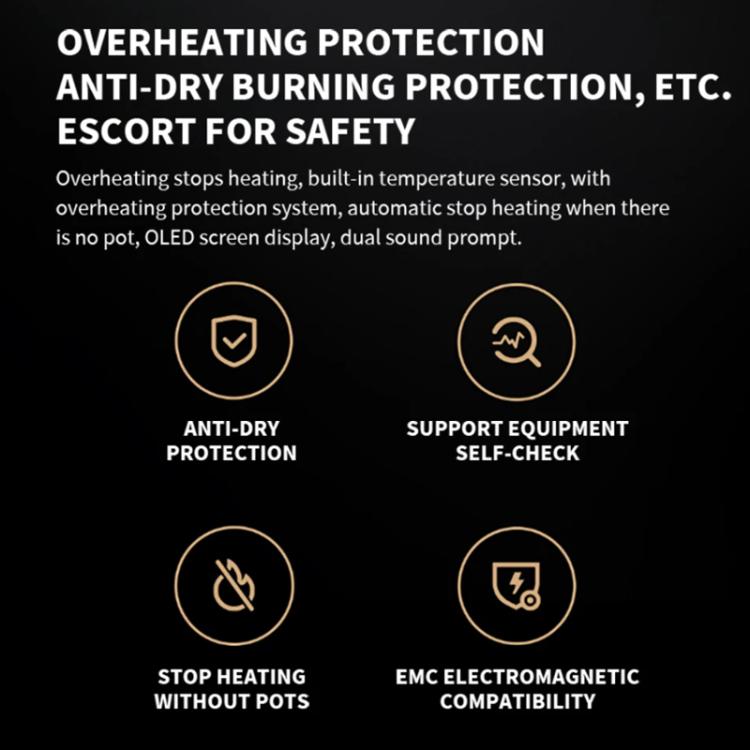 Original Xiaomi Mijia Smart Ultra-thin Induction Cooker 2100W Home Induction Cooker(US Plug) - free shipping - PMC TechLife - Order now!