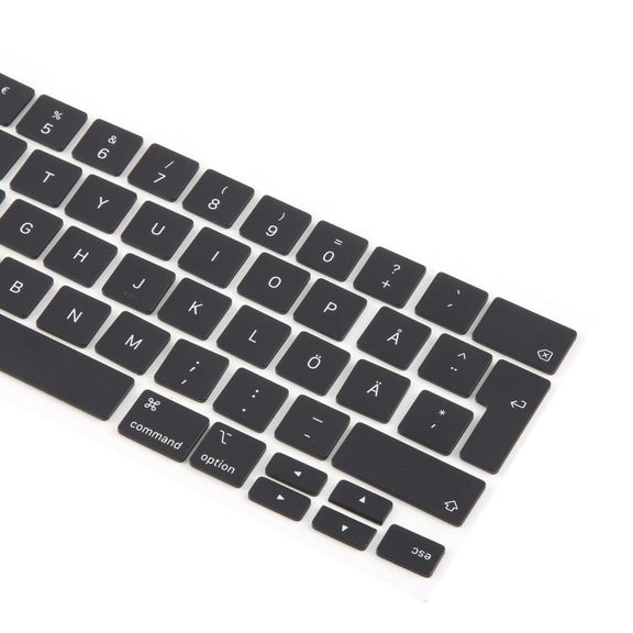 For MacBook A2251 A2289 A2238 A2338 10pcs UK Big Enter Version Keycaps, Language:Sweden