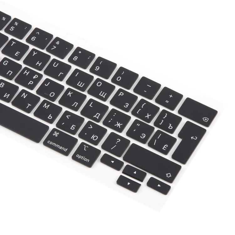 For MacBook A2251 A2289 A2238 A2338 10pcs UK Big Enter Version Keycaps, Language:Russian