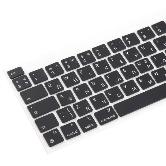 For MacBook A2251 A2289 A2238 A2338 10pcs UK Big Enter Version Keycaps, Language:Russian