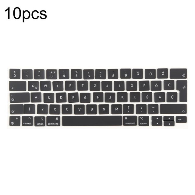 For MacBook A2251 A2289 A2238 A2338 10pcs UK Big Enter Version Keycaps, Language:Hungary