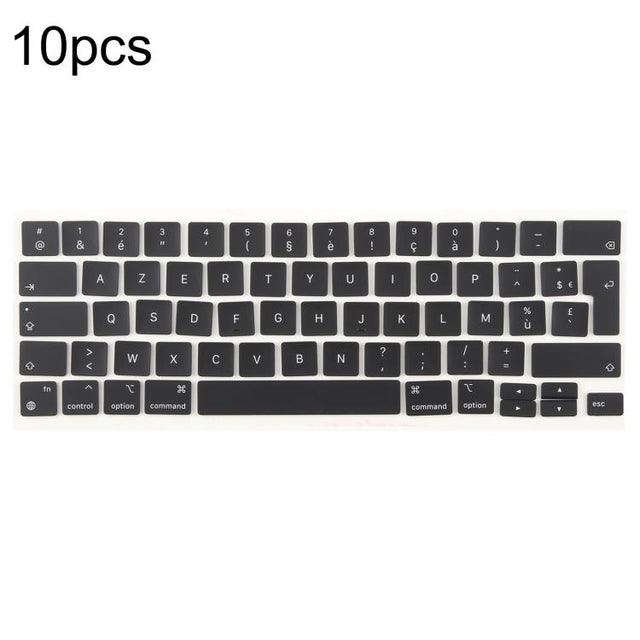 For MacBook A2251 A2289 A2238 A2338 10pcs UK Big Enter Version Keycaps, Language:French
