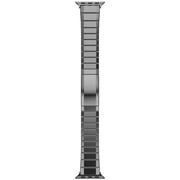For Apple Watch 42mm / 41mm / 40mm / 38mm One-Bead Pure Titanium Buckle Watch Band(Grey)