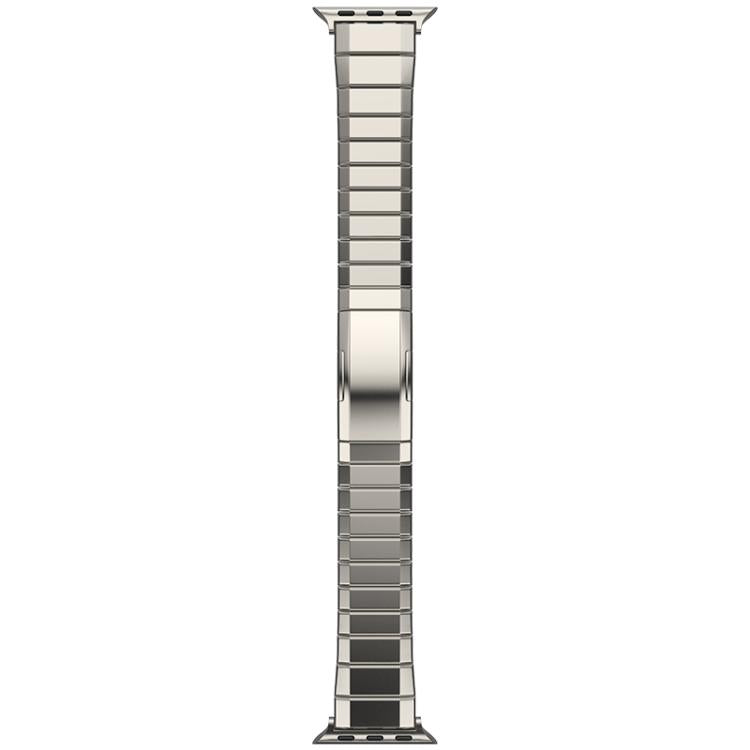 For Apple Watch 42mm / 41mm / 40mm / 38mm One-Bead Pure Titanium Buckle Watch Band(Titanium)