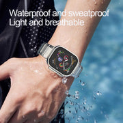 For Apple Watch 46mm / 49mm / 45mm / 44mm One-Bead Pure Titanium Buckle Watch Band(Black)