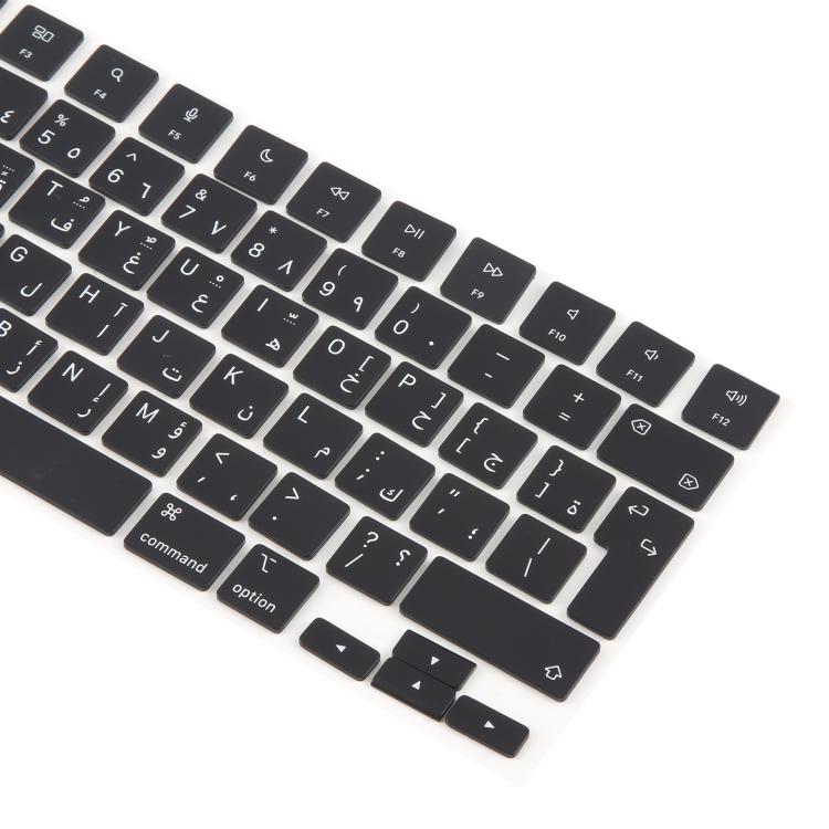 For MacBook A2442 A2485 A2779 A2780 A2991 A2992 A2918 10pcs UK Big Enter Version Keycaps, Language:Arabic