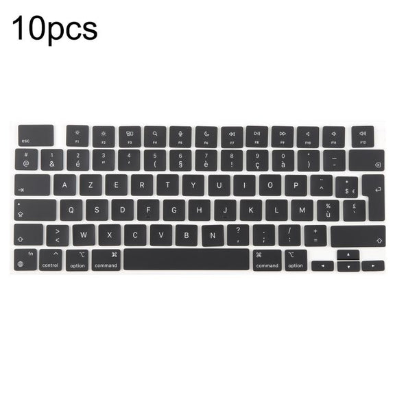 For MacBook A2442 A2485 A2779 A2780 A2991 A2992 A2918 10pcs UK Big Enter Version Keycaps, Language:French