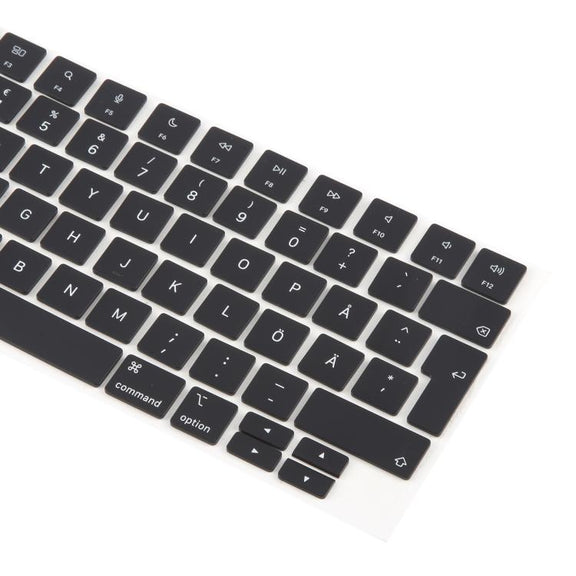 For MacBook A2442 A2485 A2779 A2780 A2991 A2992 A2918 10pcs UK Big Enter Version Keycaps, Language:Sweden