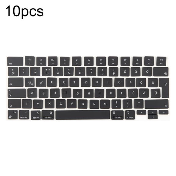 For MacBook A2442 A2485 A2779 A2780 A2991 A2992 A2918 10pcs UK Big Enter Version Keycaps, Language:Hungary