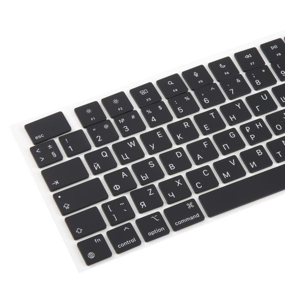For MacBook A2442 A2485 A2779 A2780 A2991 A2992 A2918 10pcs UK Big Enter Version Keycaps, Language:Russian