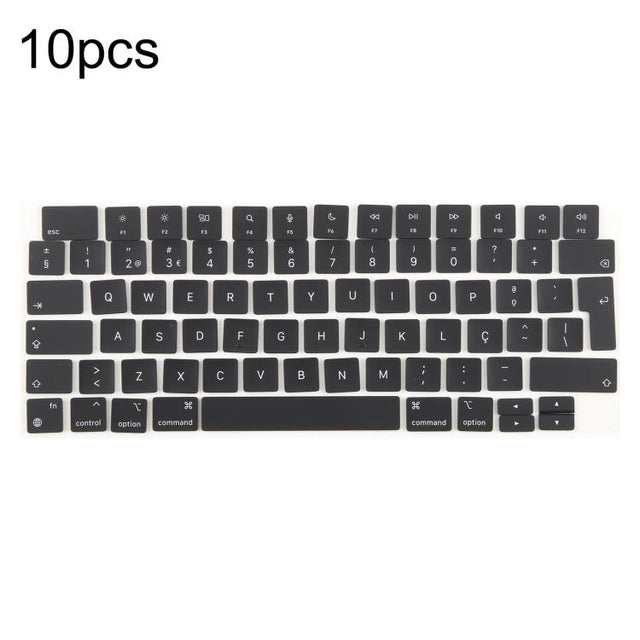For MacBook A2442 A2485 A2779 A2780 A2991 A2992 A2918 10pcs UK Big Enter Version Keycaps, Language:Portugal