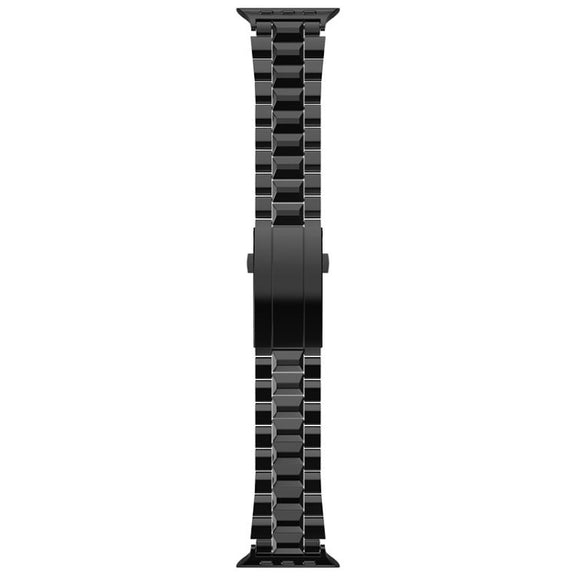 For Apple Watch 46mm / 49mm / 45mm / 44mm T-shaped Turtle Buckle Detachable Titanium Watch Band(Black)