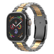 For Apple Watch 46mm / 49mm / 45mm / 44mm T-shaped Turtle Buckle Detachable Titanium Watch Band(Grey Gold) - free shipping - PMc TechLife - Order now!