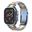 For Apple Watch 46mm / 49mm / 45mm / 44mm T-shaped Turtle Buckle Detachable Titanium Watch Band(Blue Gold) - free shipping - PMc TechLife - Order now!