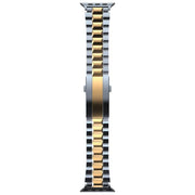 For Apple Watch 46mm / 49mm / 45mm / 44mm T-shaped Turtle Buckle Detachable Titanium Watch Band(Blue Gold)
