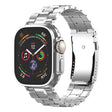 For Apple Watch 46mm / 49mm / 45mm / 44mm T-shaped Turtle Buckle Detachable Titanium Watch Band(Silver) - free shipping - PMc TechLife - Order now!