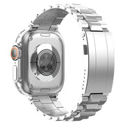 For Apple Watch 46mm / 49mm / 45mm / 44mm T-shaped Turtle Buckle Detachable Titanium Watch Band(Silver)