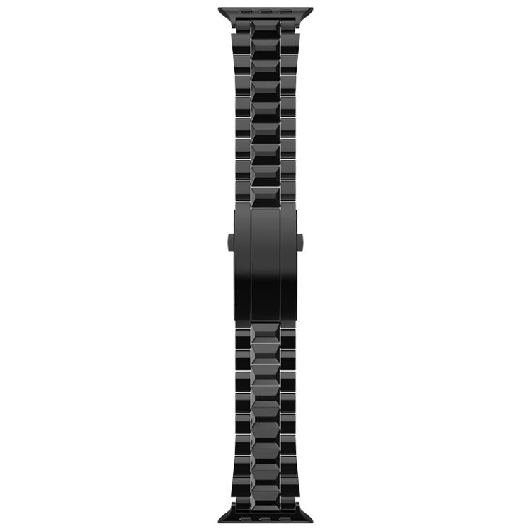 For Apple Watch 42mm / 41mm / 40mm / 38mm T-shaped Turtle Buckle Detachable Titanium Watch Band(Black)