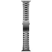 For Apple Watch 42mm / 41mm / 40mm / 38mm T-shaped Turtle Buckle Detachable Titanium Watch Band(Grey)