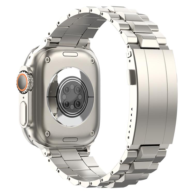 For Apple Watch 42mm / 41mm / 40mm / 38mm T-shaped Turtle Buckle Detachable Titanium Watch Band(Titanium) - free shipping - PMc TechLife - Order now!