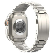 For Apple Watch 42mm / 41mm / 40mm / 38mm T-shaped Turtle Buckle Detachable Titanium Watch Band(Titanium)