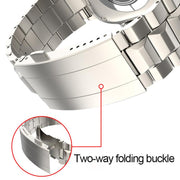 For Apple Watch 42mm / 41mm / 40mm / 38mm T-shaped Turtle Buckle Detachable Titanium Watch Band(Grey)