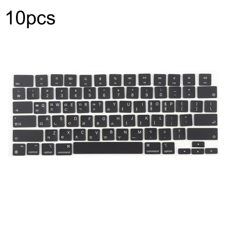 For MacBook A2442 A2485 A2779 A2780 A2991 A2992 A2918 10pcs US Small Enter Version Keycaps, Language:Korean