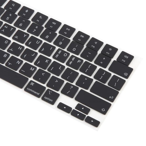 For MacBook A2442 A2485 A2779 A2780 A2991 A2992 A2918 US Small Enter Version Keycaps, Language:Korean