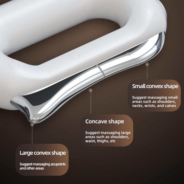 LSHOW Electric Heating EMS Meridian Dredge Fascia Knife(White)