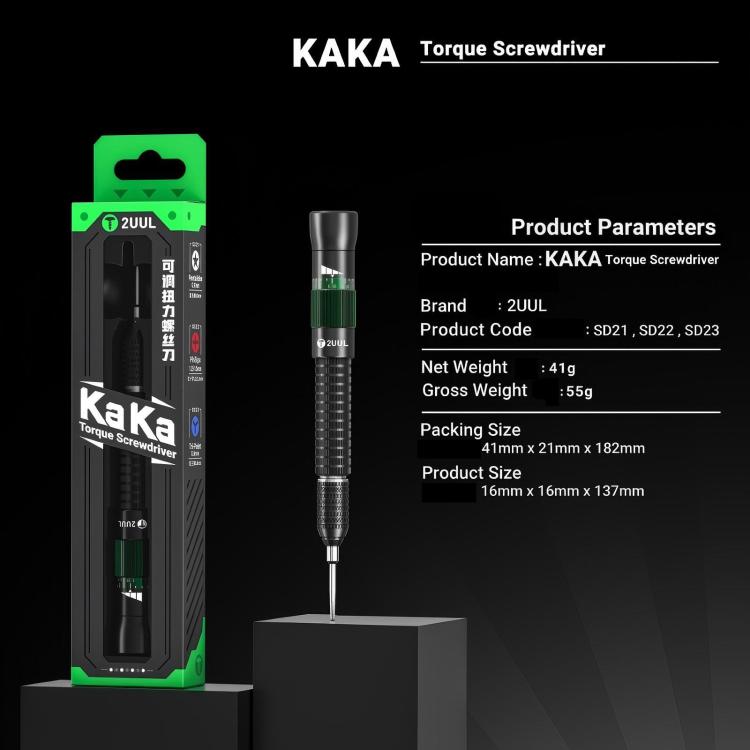 2UUL KAKA Adjustable Torque Magnetic Screwdriver, Model:Philips 1.2