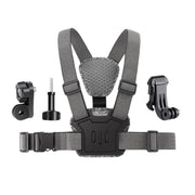 4 in 1 Quick Release Body Mount Belt Chest Strap with Mount & Screw(Grey)