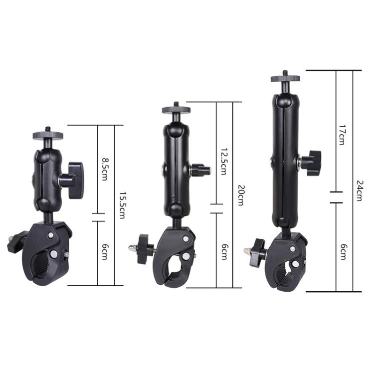 Universal Action Camera Bicycle Handlebar Clamp, Size:L 24cm(Black)