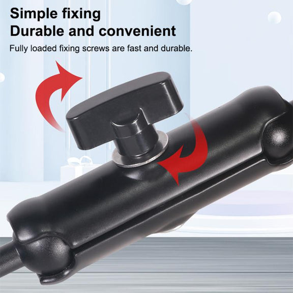 Universal Action Camera Bicycle Handlebar Clamp, Size:S 15.5cm(Black)