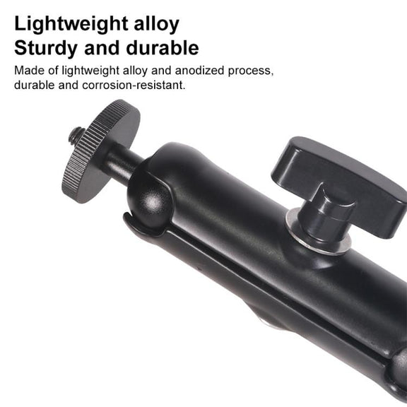 Universal Action Camera Bicycle Handlebar Clamp, Size:L 24cm(Black)