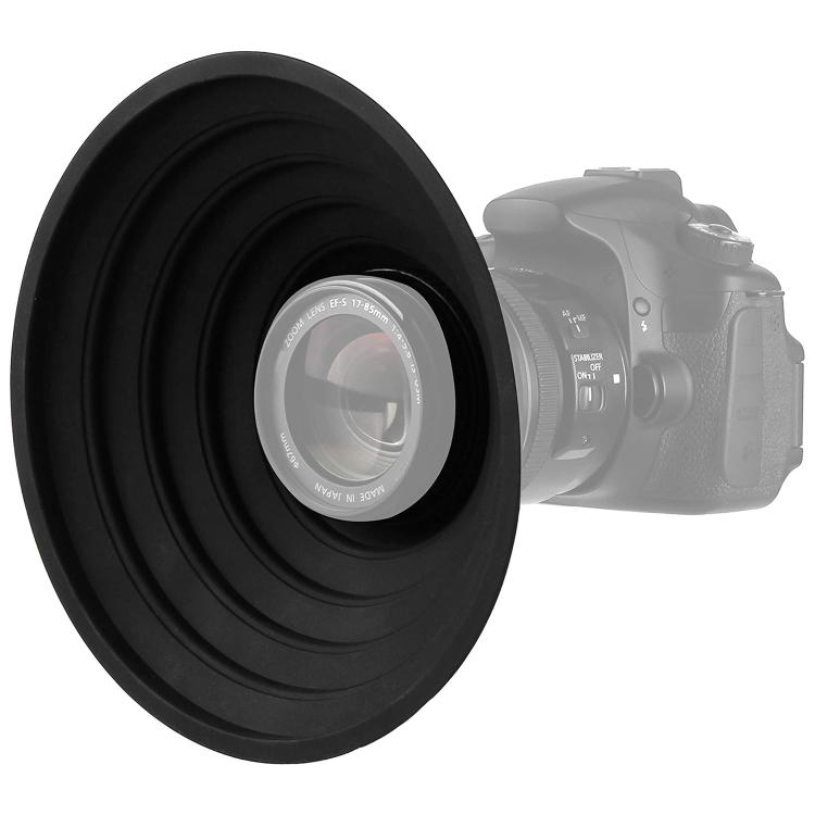 Universal Silicone Lens Hood, Size:30-50mm(Black) - free shipping - PMC TechLife - Order now!