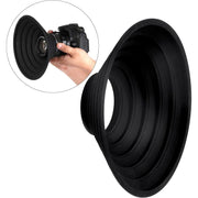Universal Silicone Lens Hood, Size:30-50mm(Black)