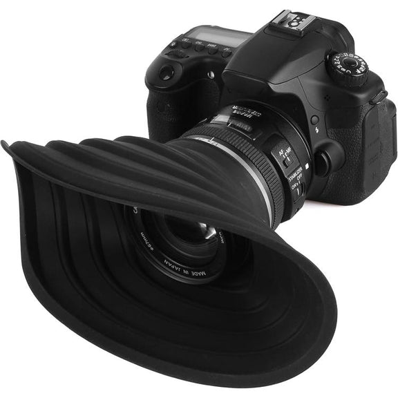 Universal Silicone Lens Hood, Size:30-50mm(Black)