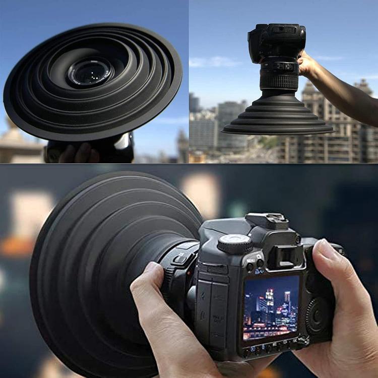 Universal Silicone Lens Hood, Size:30-50mm(Black) - free shipping - PMC TechLife - Order now!