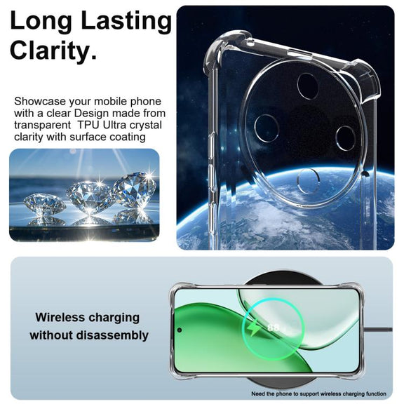 For Honor X70 5G imak Shockproof Airbag TPU Phone Case(Transparent)