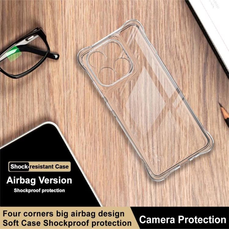 For Motorola Edge 60 Pro imak Shockproof Airbag TPU Phone Case(Transparent)