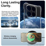 For Motorola Edge 60 Pro imak Shockproof Airbag TPU Phone Case(Transparent)