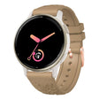 20mm Embossed Rose Gold Buckle Silicone Watch Band(Khaki) - free shipping - PMc TechLife - Order now!