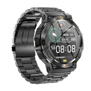 AK61 BT Call Smart Watch, Support Blood Pressure / Heart Rate / Sports Wellness Tracking Fitness Tracker(Black Steel)