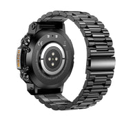 AK61 BT Call Smart Watch, Support Blood Pressure / Heart Rate / Sports Wellness Tracking Fitness Tracker(Black Steel)