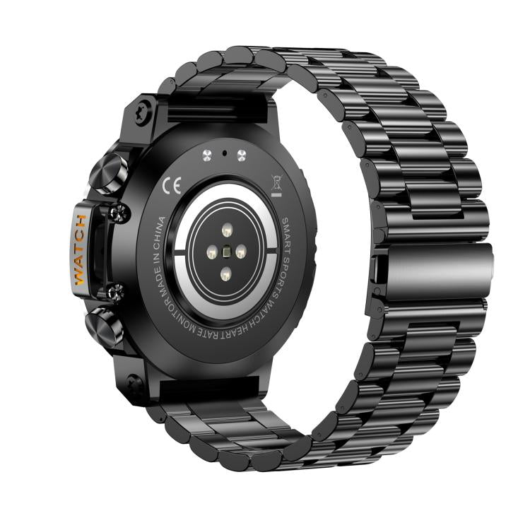 AK61 BT Call Smart Watch, Support Blood Pressure / Heart Rate / Sports Wellness Tracking Fitness Tracker(Black Steel)