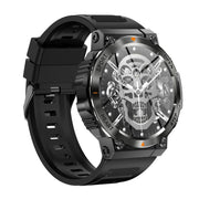 AK61 BT Call Smart Watch, Support Blood Pressure / Heart Rate / Sports Wellness Tracking Fitness Tracker(Black Silicone)