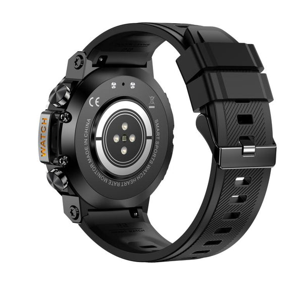 AK61 BT Call Smart Watch, Support Blood Pressure / Heart Rate / Sports Wellness Tracking Fitness Tracker(Black Silicone)