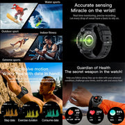 AK61 BT Call Smart Watch, Support Blood Pressure / Heart Rate / Sports Wellness Tracking Fitness Tracker(Black Steel)